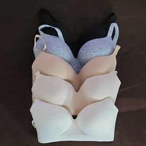 Soma Enbliss Wireless Bra Set of 5 Black, Gray, Tan, Nude, Cream
